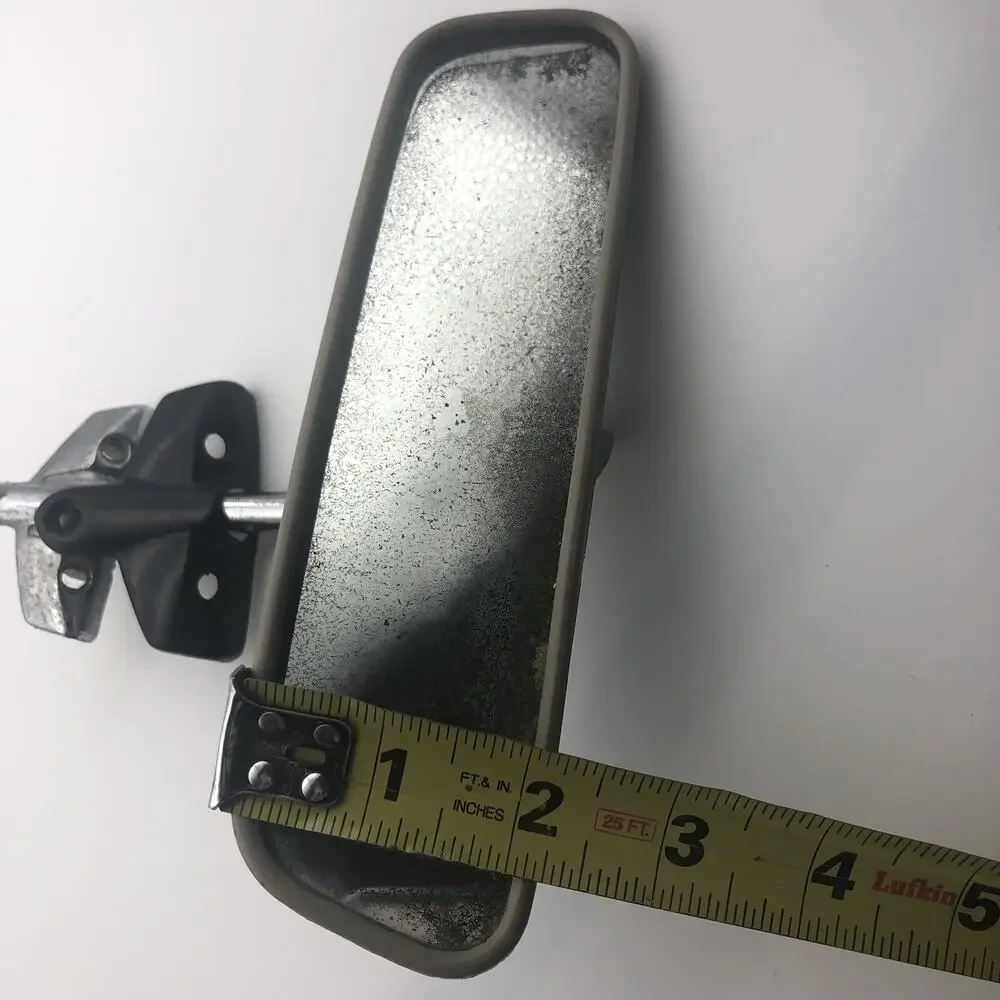 Vintage 60's GM Models 8”Chrome Stainless Rear View Day Night Mirror w/bracket
